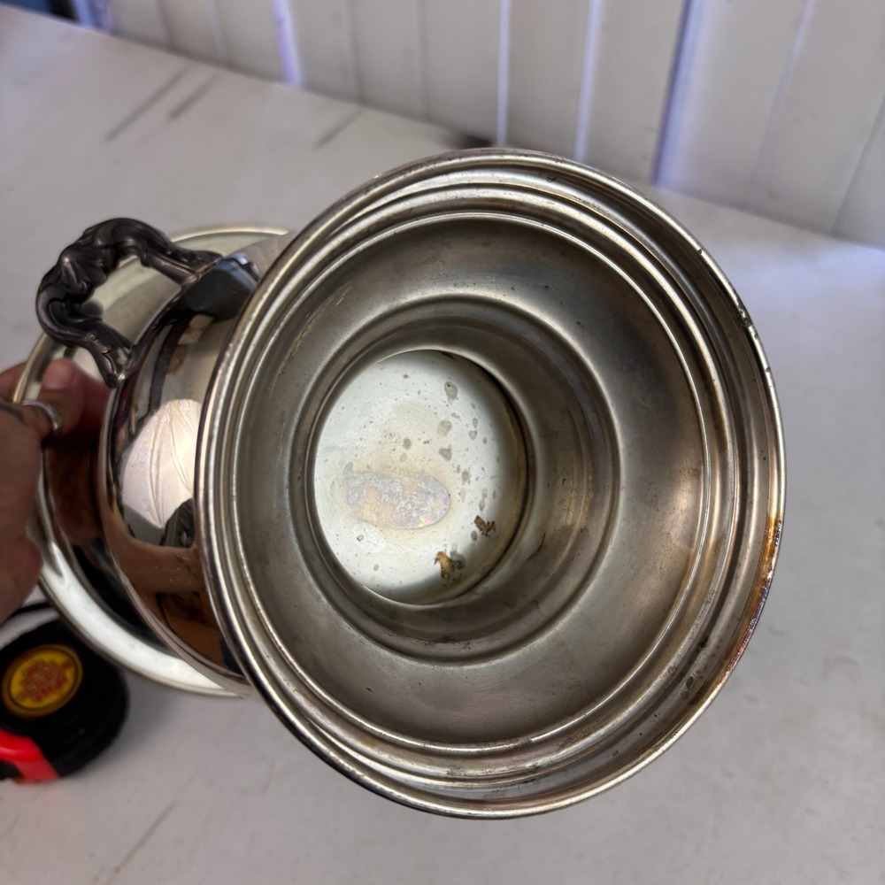 Vintage Wm A Rogers Silverplate Champagne Ice Bucket American Airlines 10" - Picture 9 of 13